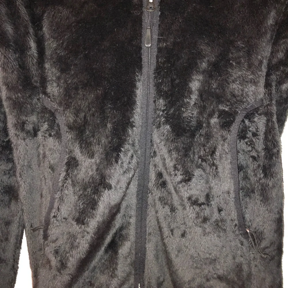 The North Face Black Hooded Teddy Fleece Zip Jacket - Picture 4 of 7